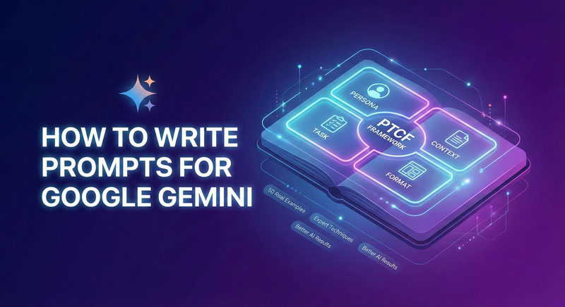 How to Write Prompts for Google Gemini: PTCF Framework + 50 Examples 6 How to write prompts for Google Gemini